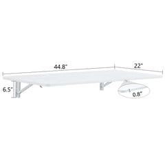 Laundry Room Folding Table Wall Mounted Folding Table for Small Spaces,Fold Down Desk,Workbench,Addition to Garage & Shed/Home Office/Laundry Room/Home Bar/Kitchen & Dining Room,45*22*6.5 inches.