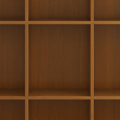 Acadian - 9 Cube Bookcase and Storage Unit - Light Golden Brown
