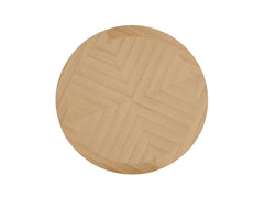 Kasem Oak Finish Round Dining Table
