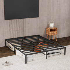 Metal Platform Bed frame ,Sturdy Metal Frame, No Box Spring Needed(Full)