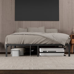 Metal Platform Bed frame ,Sturdy Metal Frame, No Box Spring Needed(Full)