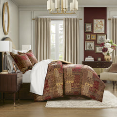 4 Piece Brown Comforter Set Brown Queen