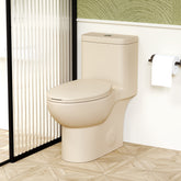 1.1/1.6 GPF Tornado Flush One-Piece Toilet with Comfort Chair Seat ADA Height 17",Powerful & Quiet Dual Flush Modern Toilet,Siphonic S-trap 12",Rimless Bowl with Soft Closing Seat, khaki
2KK-006