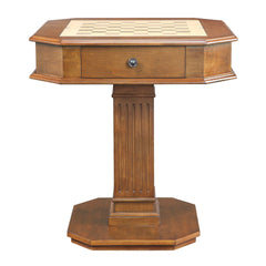 Galini Walnut Finish Game Table