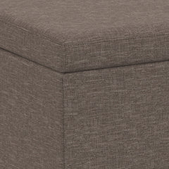 Avalon - Extra Large Storage Ottoman Bench - Fawn Brown