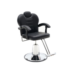 102°-140° Reclining Barber Chairs for Barbershop, Heavy Duty Hydraulic Pump 360° Swivel Salon Chair for Hair Stylist -Upgrade Black
