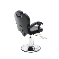102°-140° Reclining Barber Chairs for Barbershop, Heavy Duty Hydraulic Pump 360° Swivel Salon Chair for Hair Stylist -Upgrade Black