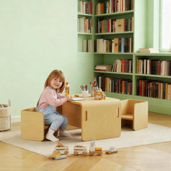 Height Adjustable Toddler Table and Chair Set