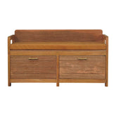 Oxford Oak-ish 2-Drawer Storage Bench