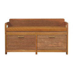 Oxford Oak-ish 2-Drawer Storage Bench