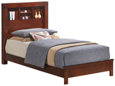 Transitional Cherry Twin Bed For Cozy Spaces