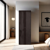 Armoire, 2 Doors, 4 Shelves, Walnut / Black Wengue