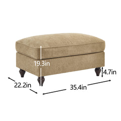 Ottoman Chenille -Light Coffee