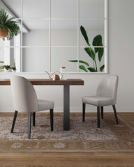 Dining Chair - Set of 2 in Light Gray