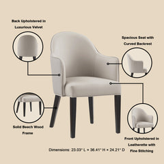 Armchair in Light Gray