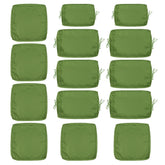 Cushion Covers for 7 Pcs (6-Seaters) Wicker Rattan Sectional Sofa, 14Pack Cushion Slipcovers Set Seat and Back,Outdoor Cushion Slipcover with Zipper, Khaki(Only Cover) Green