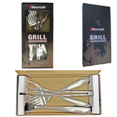 Heavy Duty BBQ Grill Tools Set Stainless Steel BBQ Accessories Grill Barbecue Grilling Tools Utensils Set with Spatula.Fork,Brush,Toogs Kit