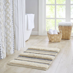 1-Piece 20x32" Bath Rug,Navy