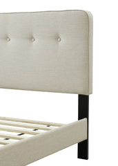 Full Sized Upholstered Bed in a Box w/ USB
