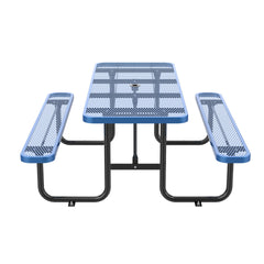 96" Rectangular Picnic Tables Blue