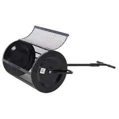 Peat Moss Spreader 36inch,Compost Spreader Metal Mesh,2 in 1 ATV and T shaped Handle for planting seeding,Lawn and Garden Care Manure Spreaders Roller