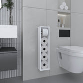 Bali 28" High Toilet Paper Holder Narrow Shelf Organizer for Bathroom, Living Room, Kitchen