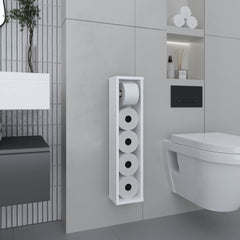 Bali 28" High Toilet Paper Holder Narrow Shelf Organizer for Bathroom, Living Room, Kitchen