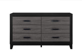 SOLUTO GREY AND BLACK DRESSER