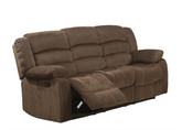 Modern & Stylish 3-Seater Upholstered Sofa, Brown, with Pillow-Top Armrests