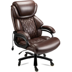 500lbs Big and Tall Office Chair for Heavy People Executive Office Chair with Wide Spring Seat Computer Desk Chair 360 Swivel Home Office Desk Chair