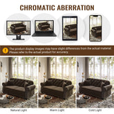 Velvet Ottoman to Combine with Single Seater Sofa, 2 Seater Sofa and 3 Seater Sofa, Suitable for Living Rooms, Apartments, Offices,Brown