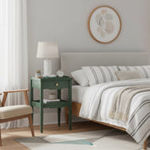 Foley Vintage Green 1-drawer Nightstand