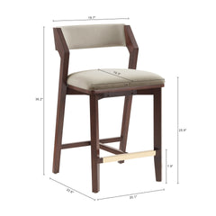 Counter Stool in Linen
