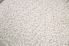 Box Seat Cushion Chair Low Back High Density Foam Wooden Legs Welt Trim Tall Arms Contemporary Off-White