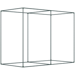 Outsunny 6 x 3ft Crop Cages for Garden, Plant Protectors from Animals, Storage Bag and 6 Ground Stakes, Black