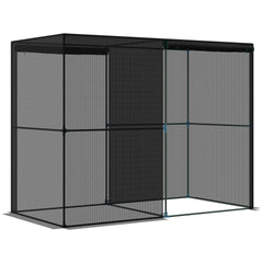 Outsunny 8' x 4' x 6' Crop Cage, Plant Protection Tent with Zippered Doors for Vegetable Garden, Backyard, Black