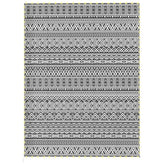 Outsunny Outdoor Rug Carpet with USB Lights Reversible Patio Rug with Carry Bag for Camping 12' x 9'