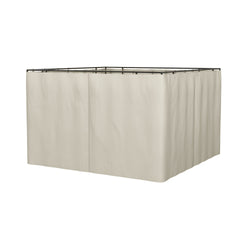 9.84' x 11.8' Gazebo Sidewall Set with Hooks/C-Rings, Beige