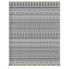 Outsunny Outdoor Rug Carpet with USB Lights Reversible Patio Rug with Carry Bag for Camping 10' x 8'