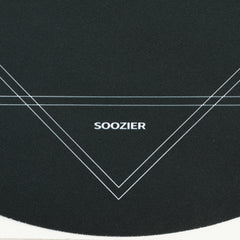 Soozier Poker Mat Texas Hold'em Poker Table Top with Non-Slip Bottom Black