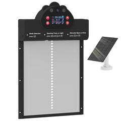 PawHut 2K HD AI Camera Automatic Chicken Coop Door with APP Remote Control, WiFi Solar Powered with 5200 mAh Large Battery
