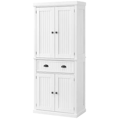 HOMCOM 72" Kitchen Cabinet, Pantry Storage Cabinet with Doors and Shelves