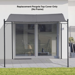 Pergola Canopy Replacement, Pergola Shade Cover for 10' x 10' Pergola (Outsunny 84C-038 Series), Dark Gray