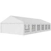 Outsunny 20' x 40' Party Tent, Outdoor Canopy Tent with Removable Sidewalls, 12 Windows for Parties, Wedding, Events, BBQ, White