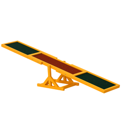 PawHut Wooden Dog Agility Seesaw for Balance Training and Exercise, Platform Equipment Run Game Toy, Weather Resistant Pet Supplies, for Outdoor Backyard, 71" L x 12" W x 12" H, Natural