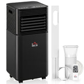HOMCOM 10000 BTU Portable Air Conditioner with Dehumidifier, Cooling Fan, Sleep, Remote, 24H Timer, Auto Off, Black