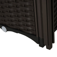 Outsunny 4 Piece Raised Garden Bed with Legs, Planter Box Raised Bed to Grow Flowers, Herbs & Vegetables, Brown