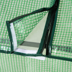 Outsunny 71" x 36" x 28" Mini Greenhouse Portable Hot House for Plants with Large Zipper Windows for Outdoor, Indoor, Garden, Green