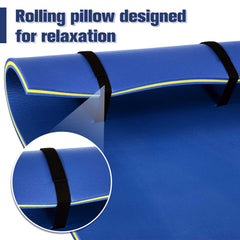 HOMCOM Roll-Up Pool Float Pad for Lakes, Oceans& Pools, Water Mat for Playing, Relaxing & Recreation - Blue