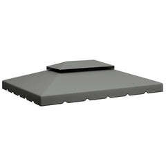Outsunny Model 84C-101 or 84C-144 13' x 10' Gazebo Replacement Canopy, Gazebo Top with Double Vented Roof (TOP ONLY), Gray